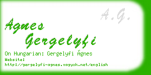 agnes gergelyfi business card